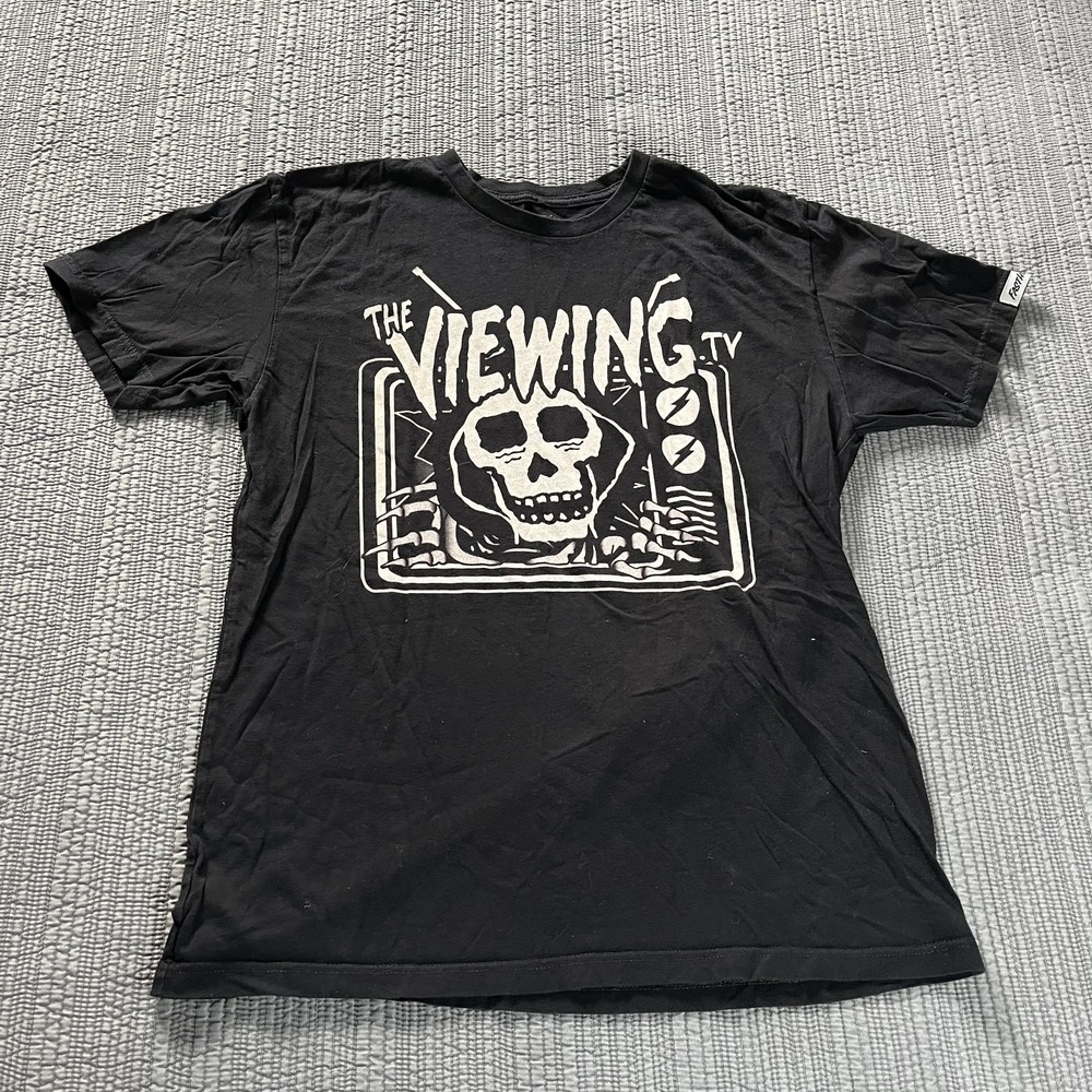 Fasthouse Women's The Viewing TV T‑Shirt Black Short Sleeve Large